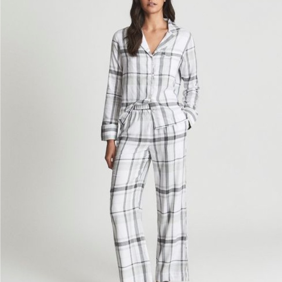 Imogen Check Long Sleeve Sleep Shirt - Picture 2 of 5